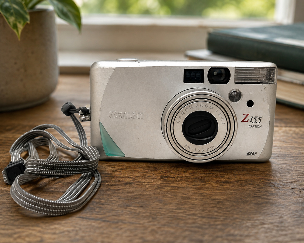 Canon Sure Shot Z155 Caption 35mm Point & Shoot Film Camera Tested Working